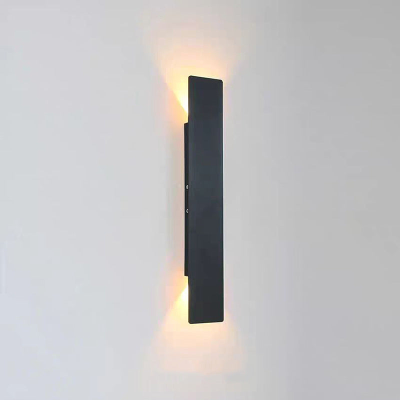 Modern Minimalist LED Wall Sconce - Outdoor Waterproof Aluminum Acrylic Patio Lamp