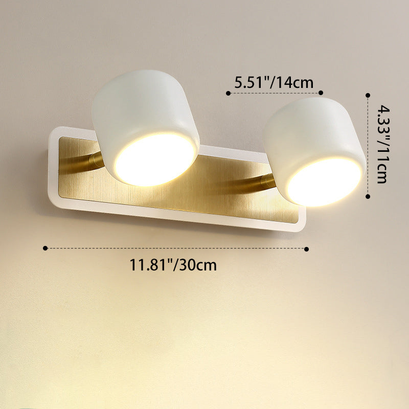 Modern Simplicity LED Wall Sconce Bathroom Mirror Light Cylinder Design