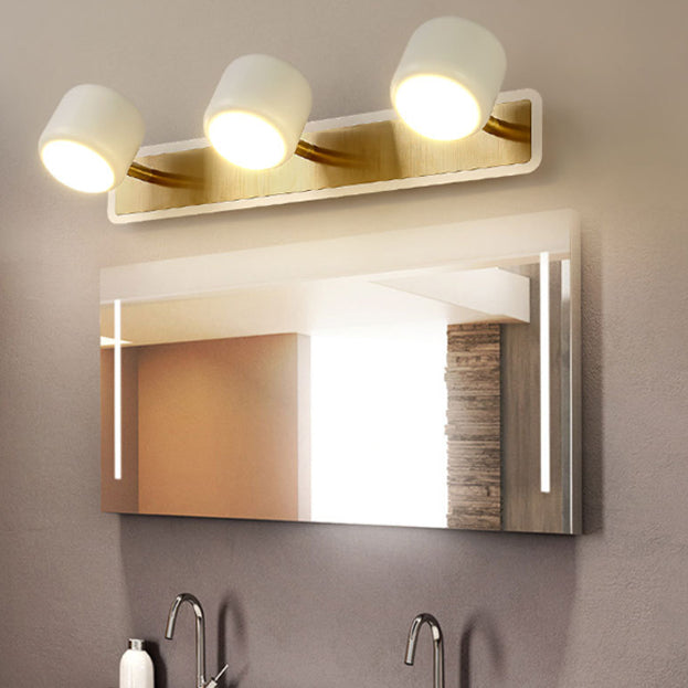 Modern Simplicity LED Wall Sconce Bathroom Mirror Light Cylinder Design