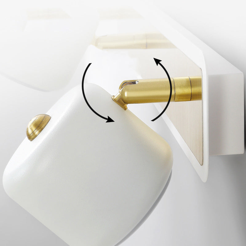 Modern Simplicity LED Wall Sconce Bathroom Mirror Light Cylinder Design