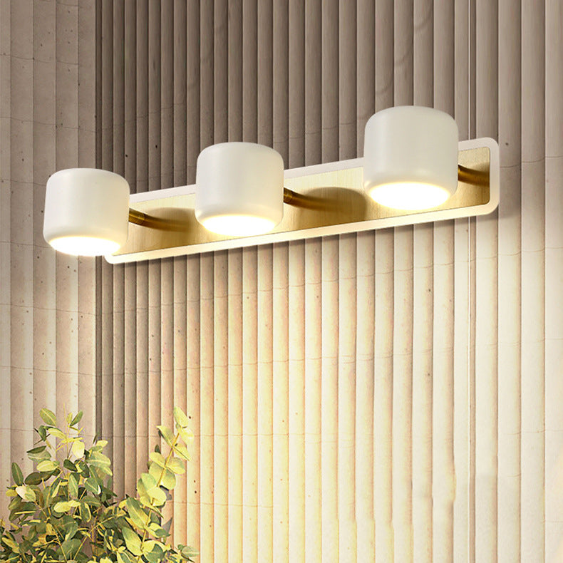Modern Simplicity LED Wall Sconce Bathroom Mirror Light Cylinder Design