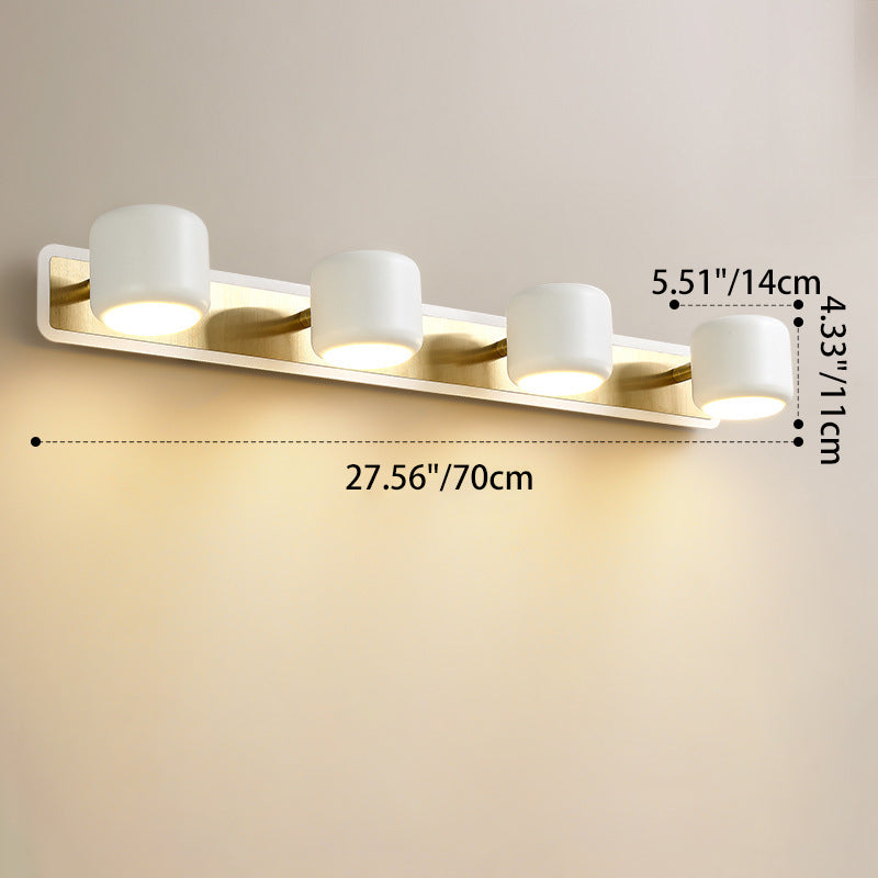 Modern Simplicity LED Wall Sconce Bathroom Mirror Light Cylinder Design