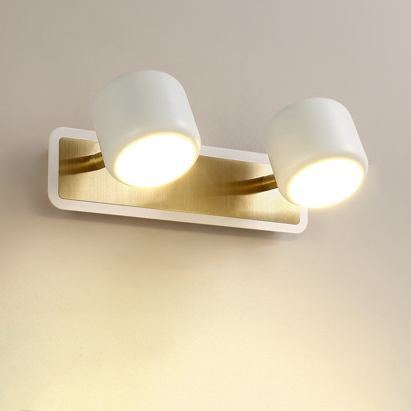 Modern Simplicity LED Wall Sconce Bathroom Mirror Light Cylinder Design