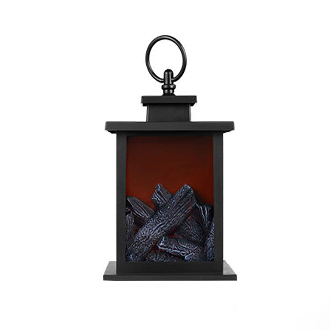 Contemporary LED Flame Effect Table Lamp for Study & Home Decor