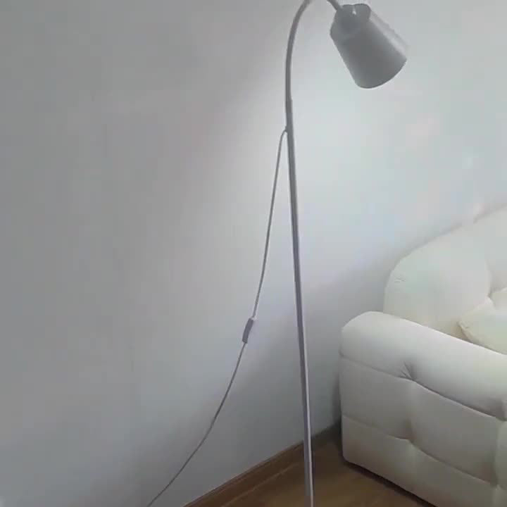 Contemporary Nordic Cylinder Iron Shade Arc Floor Lamp - 1-Light Living Room Lighting