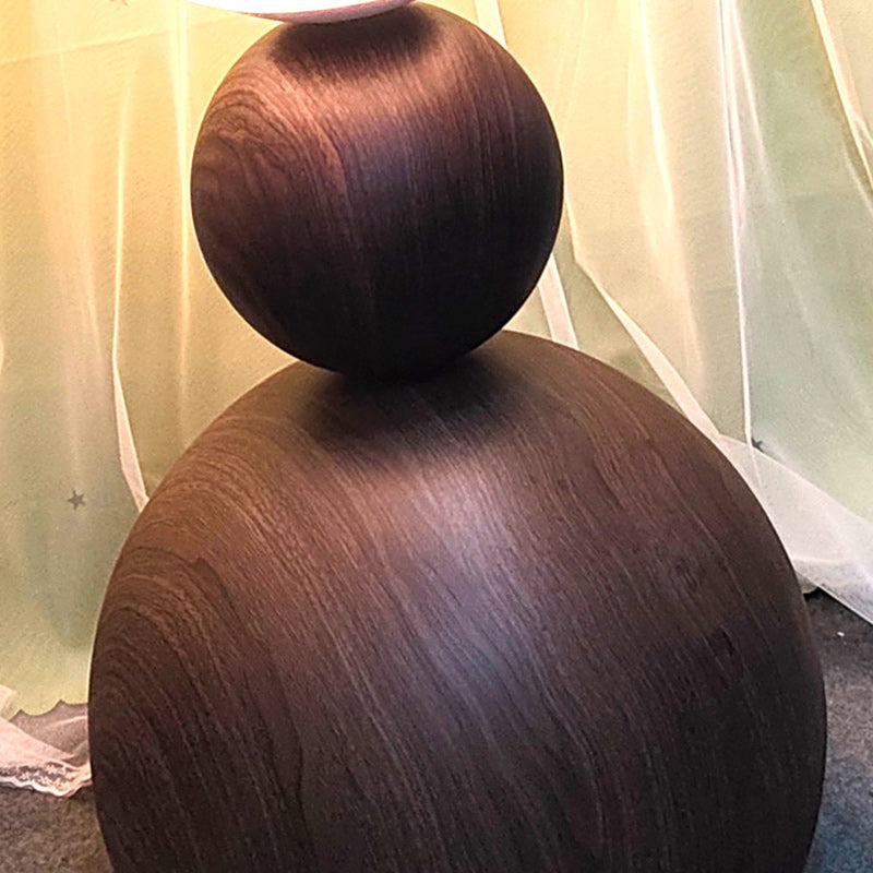 Contemporary Scandinavian Iron LED Floor Lamp with Spherical Shade for Living Room