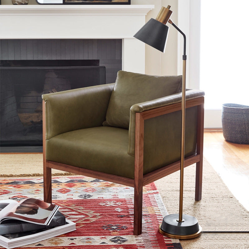 Contemporary Scandinavian Conical Shade Floor Lamp for Bedroom
