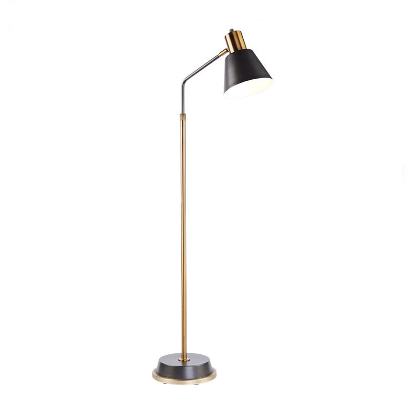 Contemporary Scandinavian Conical Shade Floor Lamp for Bedroom