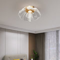 Modern Luxury Flower Petal LED Flush Mount Ceiling Light for Bedroom