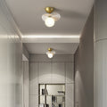 Contemporary Scandinavian Colorful Flower Orb Semi-Flush Mount Ceiling Light for Bedroom - 1/4/6/8 Light Options