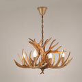 Modern Art Deco Antler Iron PVC Chandelier - 4/6/8/9/12 Lights for Dining Room