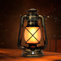 Vintage USB Horse Lantern LED Table Lamp for Living Room