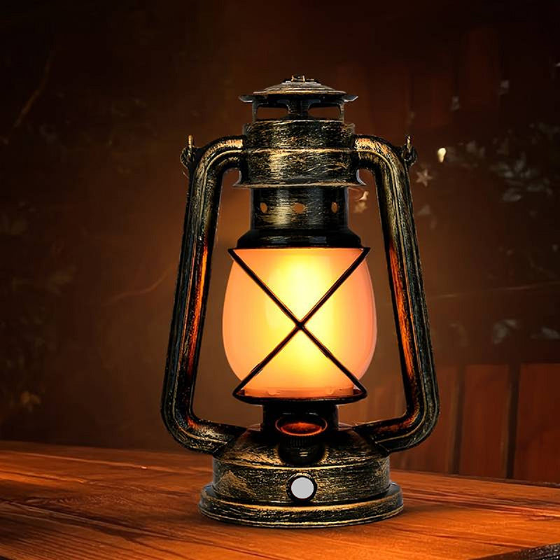 Traditional Vintage USB Horse Lamp Lantern Round ABS LED Table Lamp for Living Room Décor, Rustic Home Lighting, USB Rechargeable Lantern Style Lamp, Elegant Vintage Design, Cozy Atmosphere Lighting, Unique Horse Figurine Table Lamp, Stylish Ambient Light