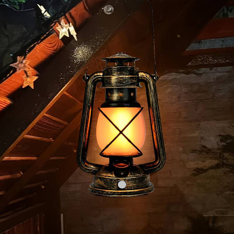 Vintage USB Horse Lantern LED Table Lamp for Living Room
