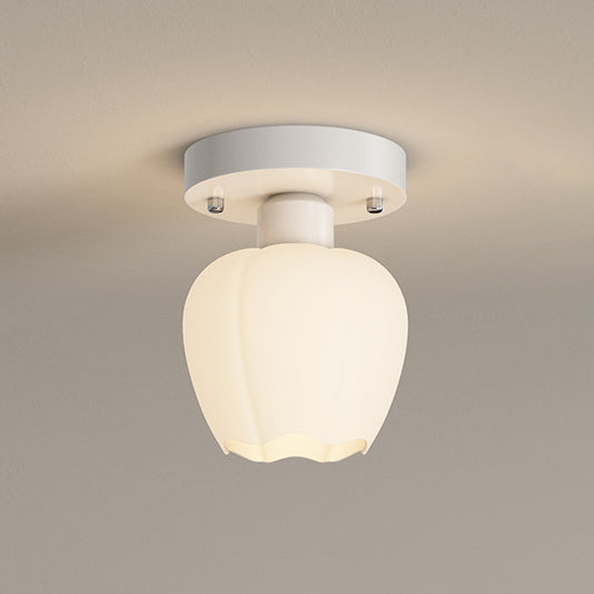 Contemporary Scandinavian Cream Flower Semi-Flush Ceiling Light for Bedroom

Illuminate your space with this stunning contemporary Scandinavian cream flower round oval semi-flush mount ceiling light. Perfect for bedrooms, this 1-light fixture combines ele