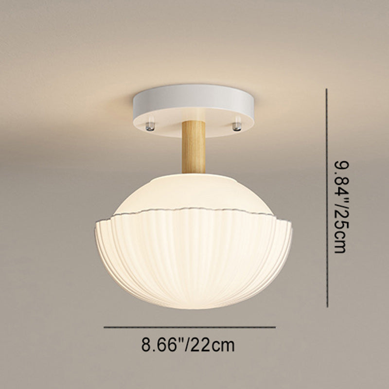 Contemporary Scandinavian Cream Flower Semi-Flush Ceiling Light for Bedroom

Illuminate your space with this stunning contemporary Scandinavian cream flower round oval semi-flush mount ceiling light. Perfect for bedrooms, this 1-light fixture combines ele