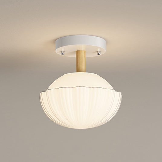 Contemporary Scandinavian Cream Flower Semi-Flush Ceiling Light for Bedroom

Illuminate your space with this stunning contemporary Scandinavian cream flower round oval semi-flush mount ceiling light. Perfect for bedrooms, this 1-light fixture combines ele
