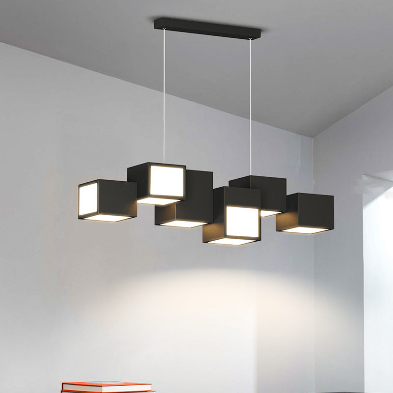 Scandinavian Staggered Square LED Chandelier for Dining Room

Illuminate your dining space with this Contemporary Scandinavian Rubik's Cube Staggered Square Iron Acrylic LED Island Light Chandelier. Designed to blend elegance and modern aesthetics, this c