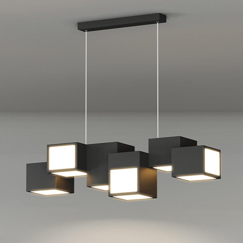Scandinavian Staggered Square LED Chandelier for Dining Room

Illuminate your dining space with this Contemporary Scandinavian Rubik's Cube Staggered Square Iron Acrylic LED Island Light Chandelier. Designed to blend elegance and modern aesthetics, this c