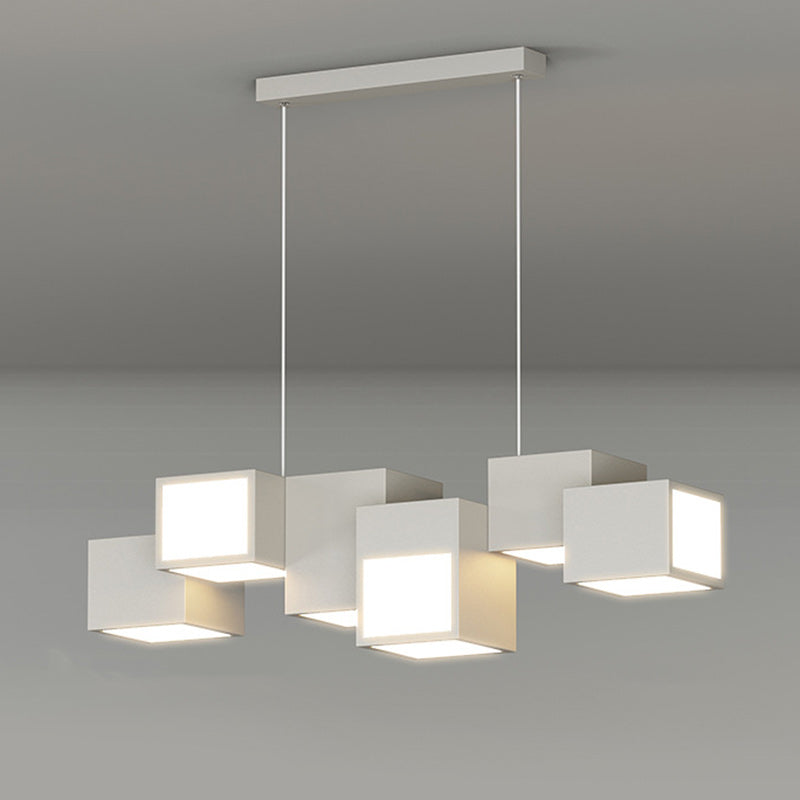 Scandinavian Staggered Square LED Chandelier for Dining Room

Illuminate your dining space with this Contemporary Scandinavian Rubik's Cube Staggered Square Iron Acrylic LED Island Light Chandelier. Designed to blend elegance and modern aesthetics, this c