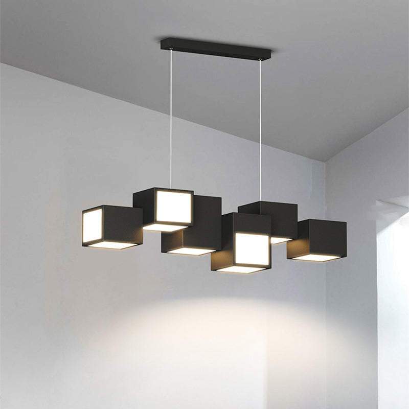Scandinavian Staggered Square LED Chandelier for Dining Room

Illuminate your dining space with this Contemporary Scandinavian Rubik's Cube Staggered Square Iron Acrylic LED Island Light Chandelier. Designed to blend elegance and modern aesthetics, this c