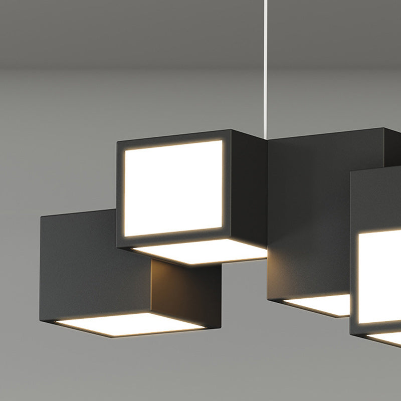Scandinavian Staggered Square LED Chandelier for Dining Room

Illuminate your dining space with this Contemporary Scandinavian Rubik's Cube Staggered Square Iron Acrylic LED Island Light Chandelier. Designed to blend elegance and modern aesthetics, this c