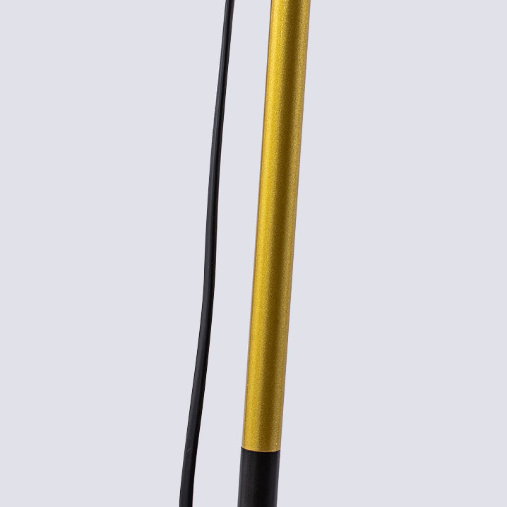 Modern Minimalist Round Cone Floor Lamp - 1-Light Iron & PVC Design for Living Room