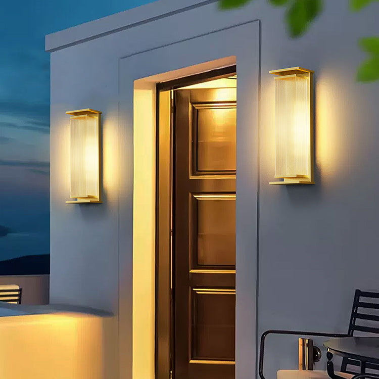 Modern Minimalist Waterproof Stainless Steel LED Outdoor Wall Sconce Lamp