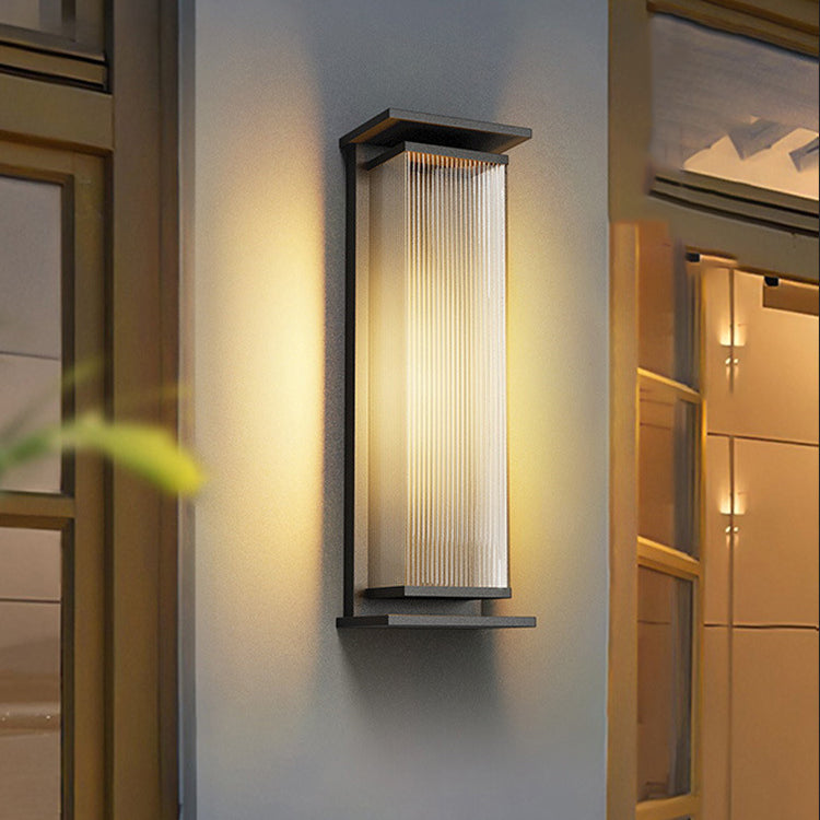Modern Minimalist Waterproof Stainless Steel LED Outdoor Wall Sconce Lamp
