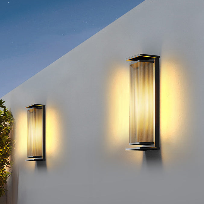 Modern Minimalist Waterproof Stainless Steel LED Outdoor Wall Sconce Lamp