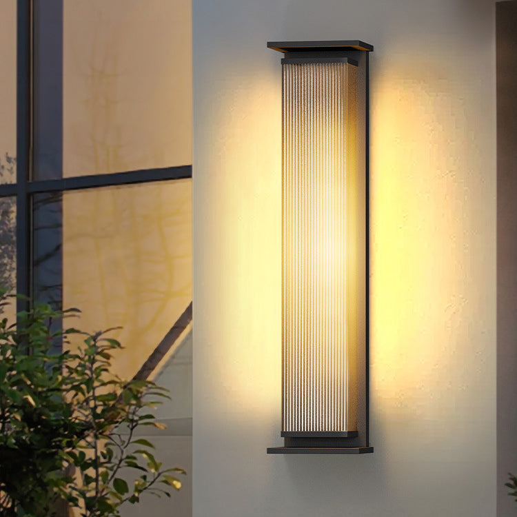 Modern Minimalist Waterproof Stainless Steel LED Outdoor Wall Sconce Lamp