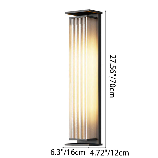 Modern Minimalist Waterproof Stainless Steel LED Outdoor Wall Sconce Lamp