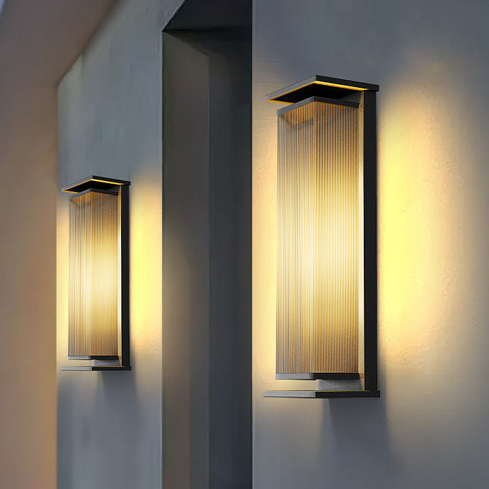 Modern Minimalist Waterproof Stainless Steel LED Outdoor Wall Sconce Lamp