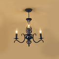 Contemporary Industrial Twig Candle Iron Chandelier - 3/5/6/8/10 Lights for Living Room