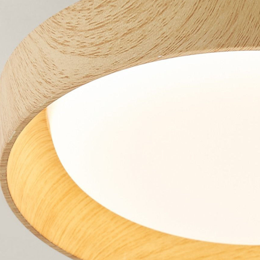 Modern Minimalist LED Flush Mount Ceiling Light - Square & Round Design for Hallway, ABS PC Material, Energy Efficient, Sleek Lighting Solution