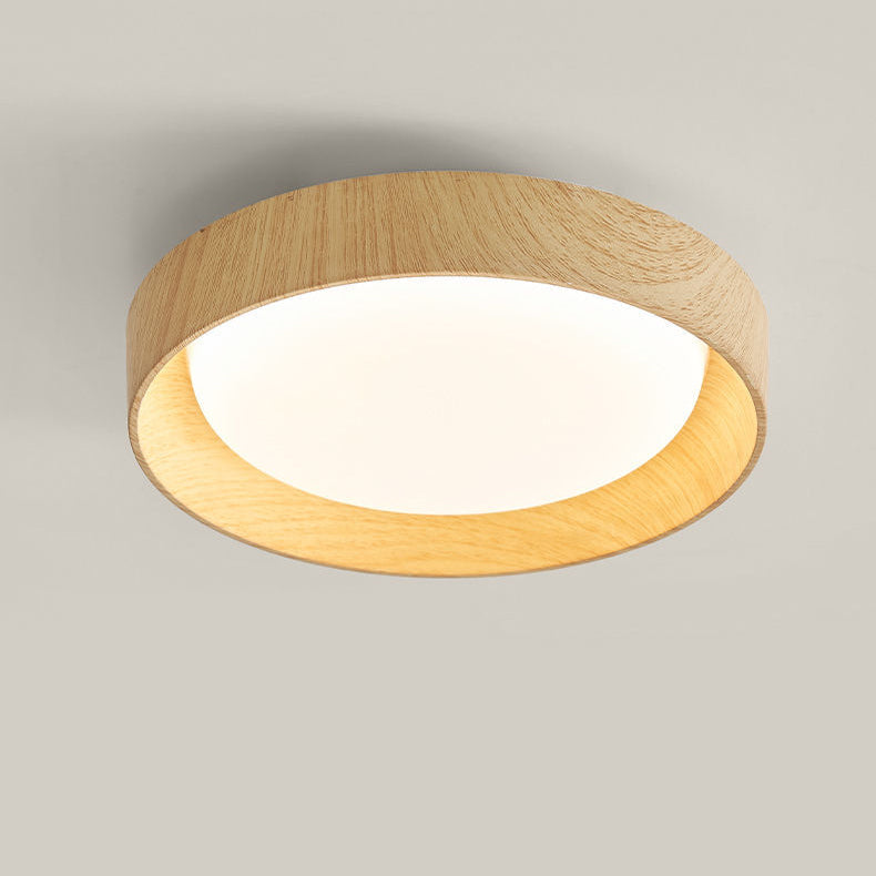 Modern Minimalist LED Flush Mount Ceiling Light - Square & Round Design for Hallway, ABS PC Material, Energy Efficient, Sleek Lighting Solution