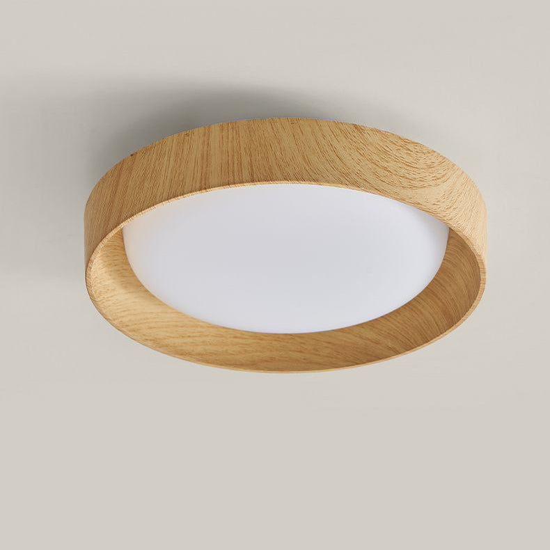 Modern Minimalist LED Flush Mount Ceiling Light - Square & Round Design for Hallway, ABS PC Material, Energy Efficient, Sleek Lighting Solution