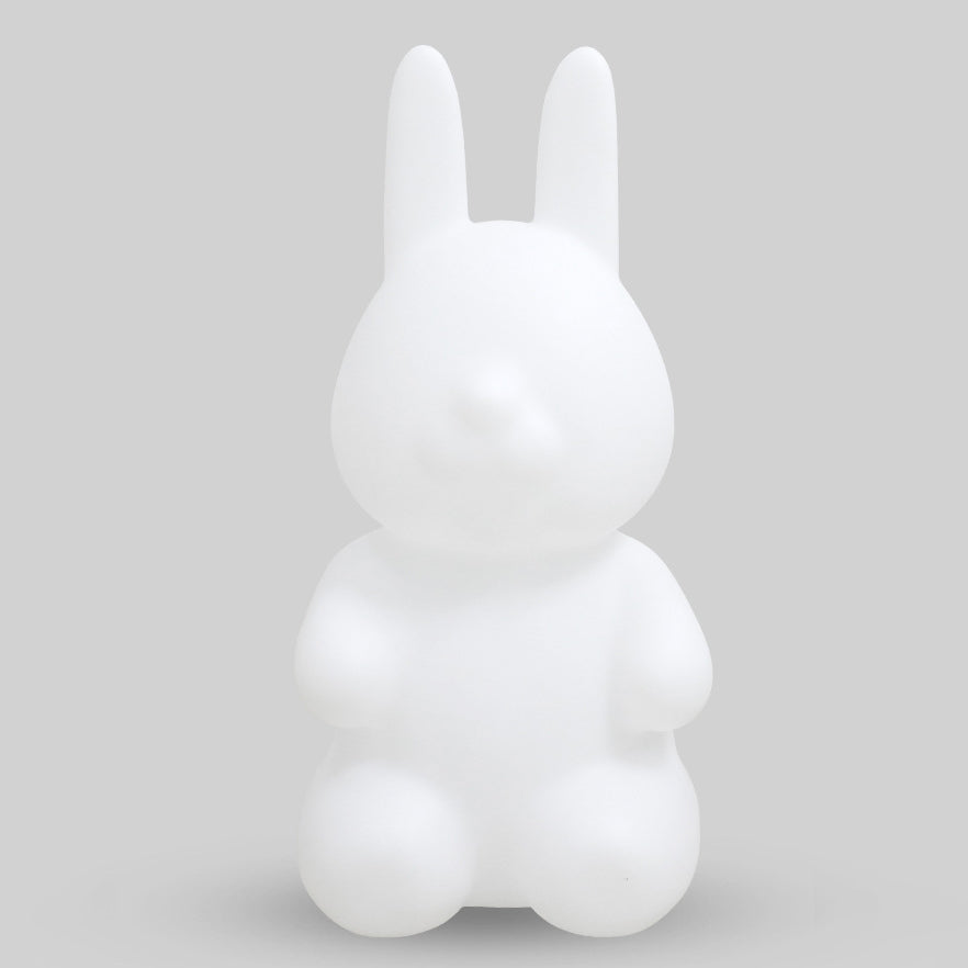 Contemporary LED Floor Lamp - Modern Rabbit PE Plastic Design for Bedroom