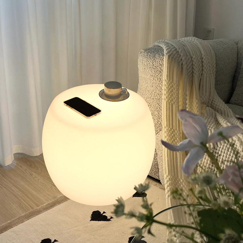 Modern Minimalist Drum LED Floor Lamp for Bedroom Decor