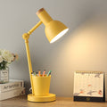 Contemporary Nordic Dome Iron Solid Wood Table Lamp - 1-Light for Bedroom