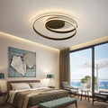 Contemporary Iron Aluminum LED Semi-Flush Mount Light for Bedroom