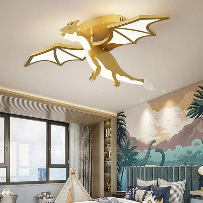 Contemporary Dinosaur Ceiling Light for Kids, Creative Acrylic LED Semi-Flush Mount Light, Colorful Bedroom Fixture, Modern Nursery Illumination, Kids Room Decor, Fun Dinosaur Theme Lighting, Energy-Efficient Ceiling Light for Children’s Spaces, Unique Be