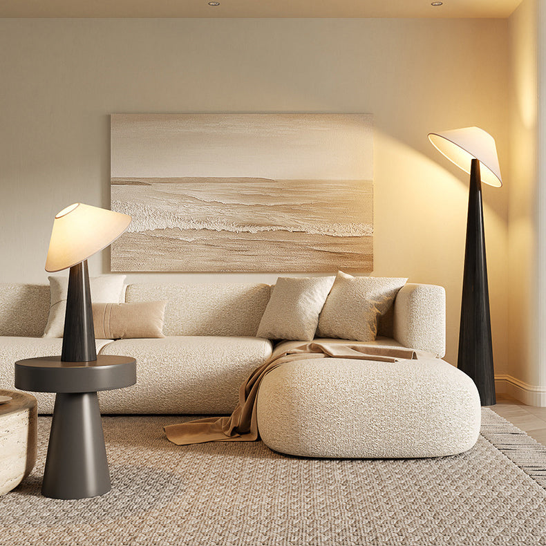 Traditional Vintage Cone Fabric Iron Floor Lamp - 1-Light for Living Room 

Illuminate your living room with this elegant traditional vintage cone fabric iron floor lamp. Featuring a stylish design, this 1-light standing lamp complements various decor sty