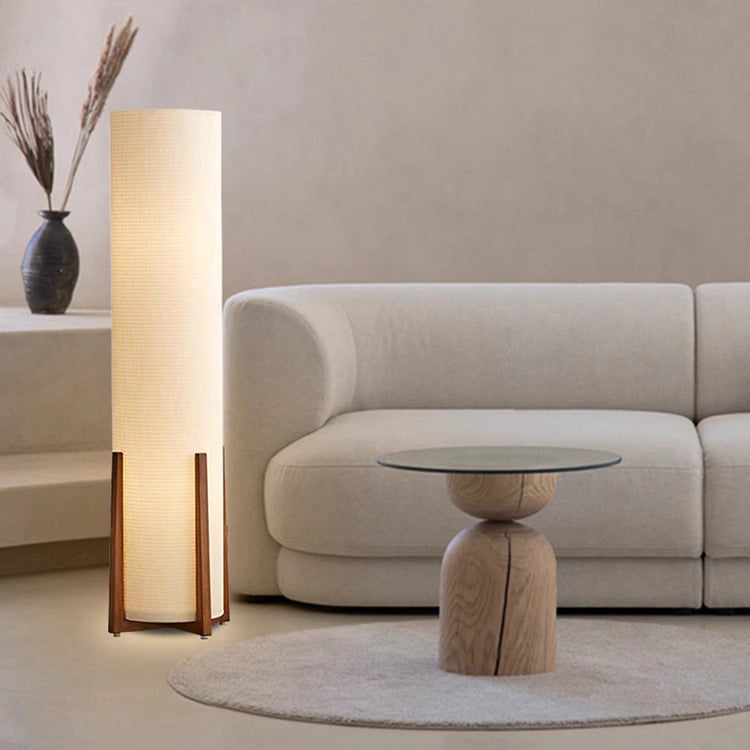 Traditional Japanese Cylinder Floor Lamp - Wood 1-Light Design for Living Room

Illuminate your living space with this Traditional Japanese Cylinder Floor Lamp, featuring a beautiful wood frame and a single light source. Perfect for creating a warm and in