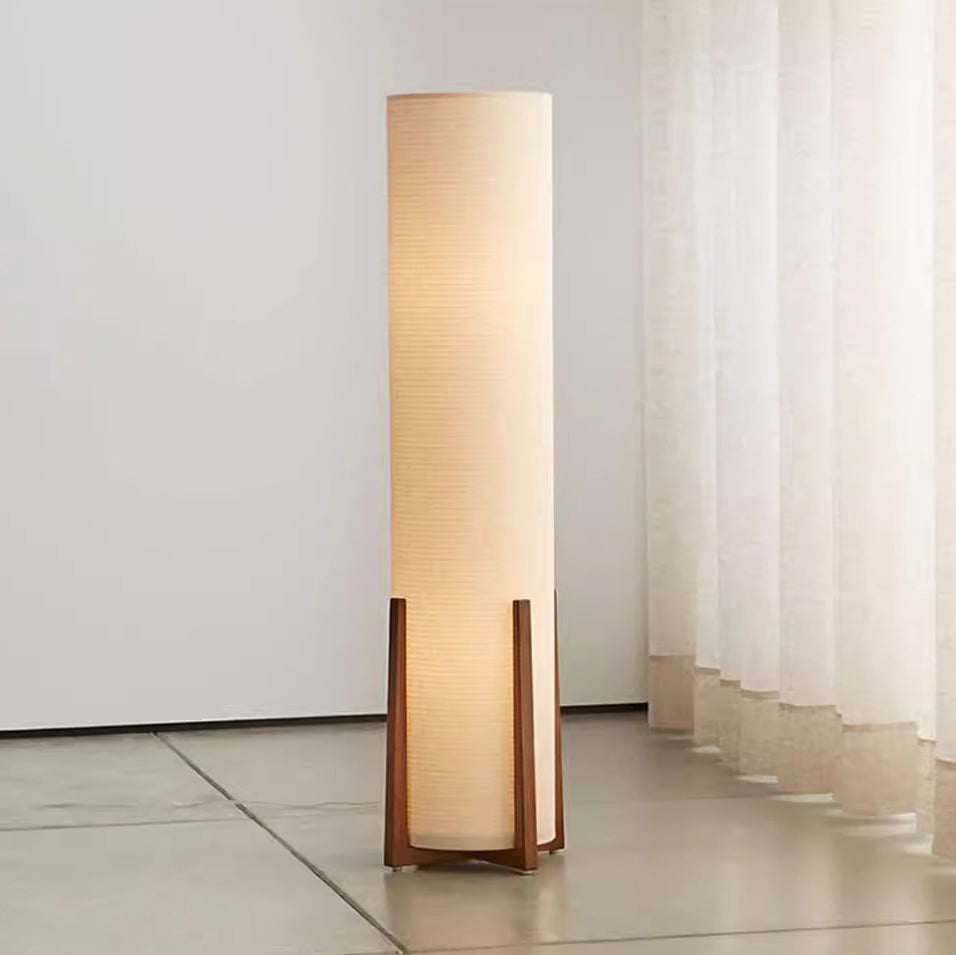 Traditional Japanese Cylinder Floor Lamp - Wood 1-Light Design for Living Room

Illuminate your living space with this Traditional Japanese Cylinder Floor Lamp, featuring a beautiful wood frame and a single light source. Perfect for creating a warm and in