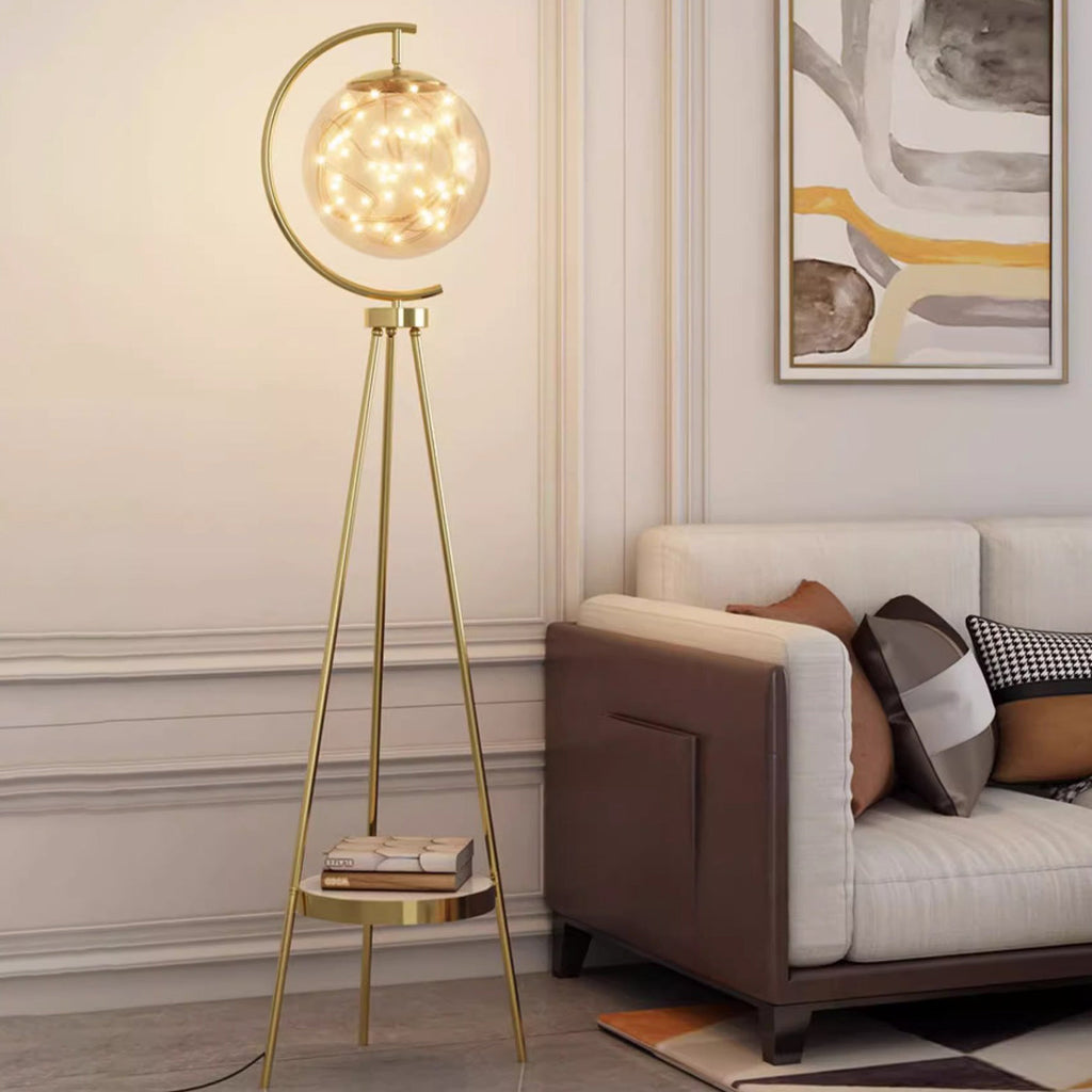 Contemporary Spherical Glass Metal LED Floor Lamp for Living Room 

Elevate your living space with this modern spherical glass and metal LED standing floor lamp. Perfect for adding a stylish touch, this lamp combines contemporary design with energy-effici