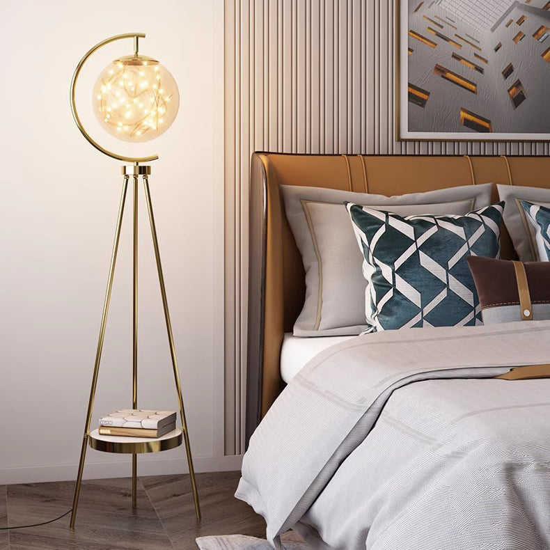 Contemporary Spherical Glass Metal LED Floor Lamp for Living Room 

Elevate your living space with this modern spherical glass and metal LED standing floor lamp. Perfect for adding a stylish touch, this lamp combines contemporary design with energy-effici