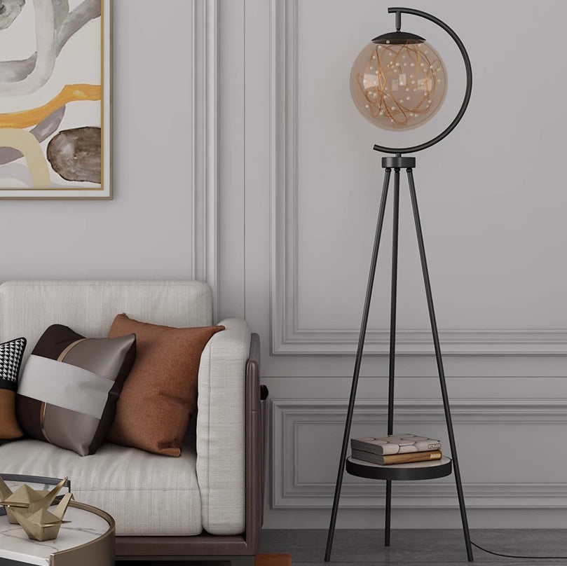 Contemporary Spherical Glass Metal LED Floor Lamp for Living Room 

Elevate your living space with this modern spherical glass and metal LED standing floor lamp. Perfect for adding a stylish touch, this lamp combines contemporary design with energy-effici