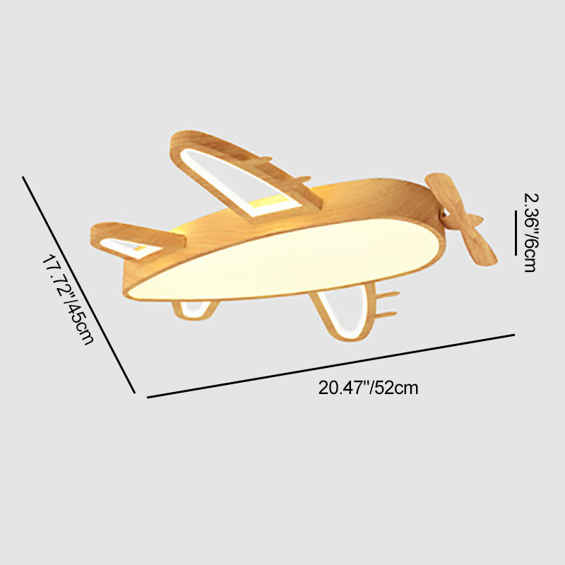 Modern Eclectic Kids Cartoon Airplane Iron Acrylic LED Flush Mount Ceiling Light for Bedroom, Childrens Lighting Fixture, Unique Nursery Decor, Colorful Kids Room Lighting, Airplane Theme Ceiling Light, Cute LED Light for Boys and Girls, Playful Bedroom I