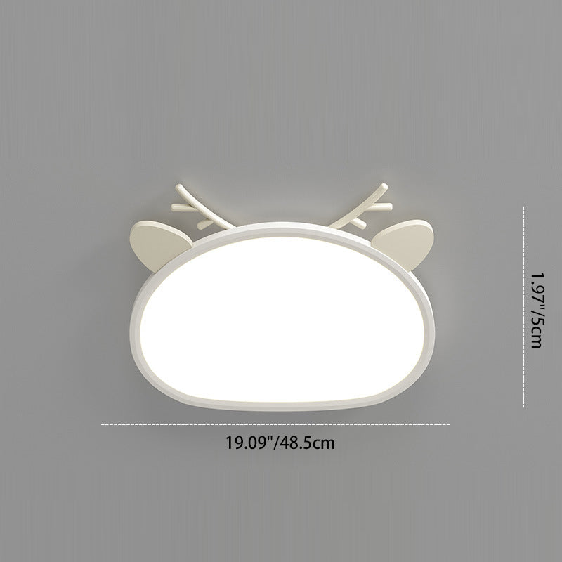 Children's Room LED Ceiling Light Cute Animal Design Nursery Ceiling Lamp Kids Bedroom Lighting Playroom Decor Animal-Themed Light Fixture Soft Glow Adjustable Brightness Creative Ceiling Light for Kids Safe Energy Efficient Decorative Ceiling Lights for